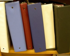 Binders are a great way to keep your research organized