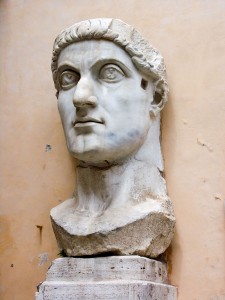 Constantine the Great brought Christianity and the celebration of Christian to Europe