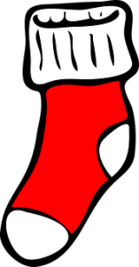 The Christmas stocking originated with hanging socks
